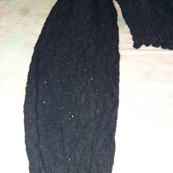 Girls Guess Kids Lace Zip Up Cropped Jacket 5/6 Dark Blue - Picture 4 of 7